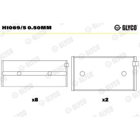 Achetez des Coussinet de vilebrequin GLYCO H1069/5 0.50mm à prix pour 35,58 €
