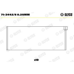 Acquista Bronzina di biella da GLYCO 71-3442/5 0.25mm a buon mercato per soli 24,83 €