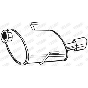 Compre Panela de escape traseira da WALKER 22948 a um preço baixo por 81,94 €