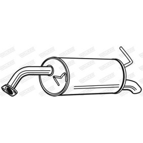 Compre Panela de escape traseira da WALKER 22825 a um preço baixo por 73,20 €