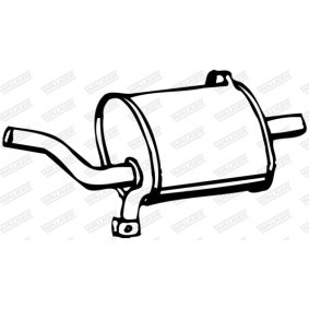 Compre Panela de escape traseira da WALKER 12380 a um preço baixo por 84,04 €