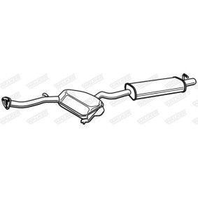 Compre Panela de escape traseira da WALKER 21078 a um preço baixo por 310,58 €