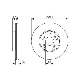 Compre Disco de travão da BOSCH 0 986 479 S82 a um preço baixo por 44,29 €