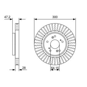 Compre Disco de travão da BOSCH 0 986 479 W48 a um preço baixo por 30,84 €