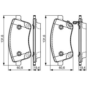 Compre Pastilhas de travão da BOSCH 0 986 495 307 a um preço baixo por 71,82 €