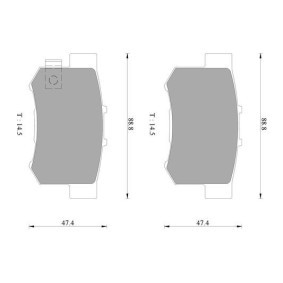 Compre Pastilhas de travão da BOSCH 0 986 AB2 206 a um preço baixo por 27,25 €