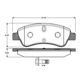 Compre Pastilhas de travão da BOSCH 0 986 TB2 407 a um preço baixo por 36,80 €