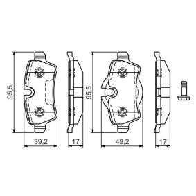 Acquista Kit pastiglie freni da BOSCH 0 986 TB3 171 a buon mercato per soli 54,48 €