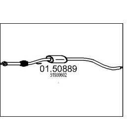 Mittelschalldämpfer 01.50889 FIAT von MTS