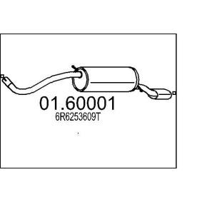 Endschalldämpfer 01.60001 AUDI A1 von MTS
