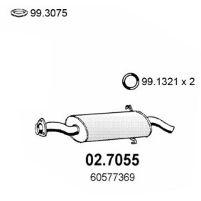 Compre Panela de escape traseira da ASSO 02.7055 a um preço baixo por 195,98 €
