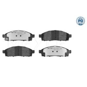 Achetez des Plaquettes de frein MEYLE 025 245 2916/PD à prix pour 29,73 €