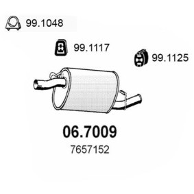 Compre Panela de escape traseira da ASSO 06.7009 a um preço baixo por 90,55 €