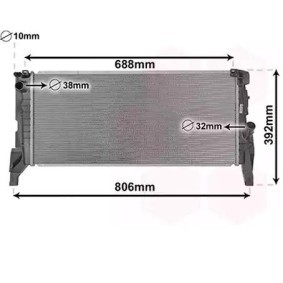 Kjøp Radiator, motorkjøling av VAN WEZEL 06012704 til den lave prisen 1789,42 NOK