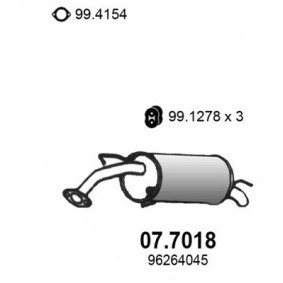 Compre Panela de escape traseira da ASSO 07.7018 a um preço baixo por 228,72 €