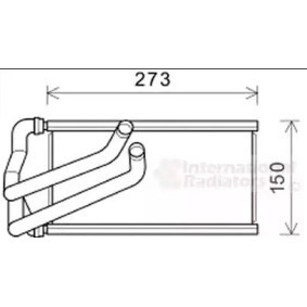 Achetez des Radiateur de chauffage VAN WEZEL 07006140 à prix pour 70,46 €
