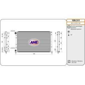 Achetez des Radiateur du moteur AHE 109.311 à prix pour 112,34 €