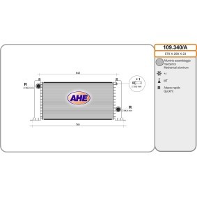 Achetez des Radiateur du moteur AHE 109.340/A à prix pour 112,29 €