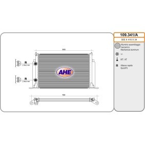 Achetez des Radiateur du moteur AHE 109.341/A à prix pour 127,36 €