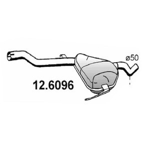 Mittelschalldämpfer von ASSO 12.6096