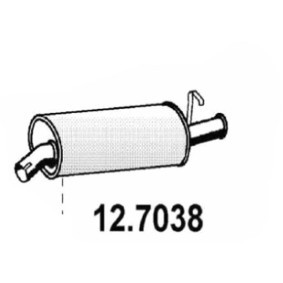 Endschalldämpfer von ASSO 12.7038