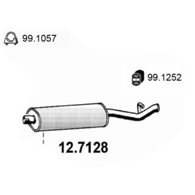 Endschalldämpfer 12.7128 FIAT TEMPRA von ASSO