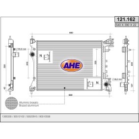 Achetez des Radiateur du moteur AHE 121.162 à prix pour 110,21 €