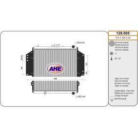 Comprar Radiador, refrigeración del motor de AHE 129.005 a bajo precio de 132,08 €