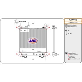 Comprar Radiador, refrigeración del motor de AHE 129.019 a bajo precio de 116,91 €