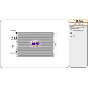Achetez des Radiateur du moteur AHE 131.043 à prix pour 92,83 €