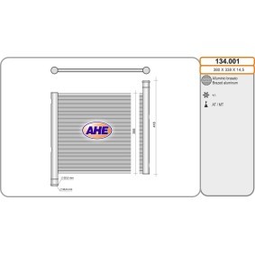 Acquista Radiatore motore da AHE 134.001 a buon mercato per soli 148,27 €