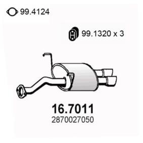 Compre Panela de escape traseira da ASSO 16.7011 a um preço baixo por 252,40 €