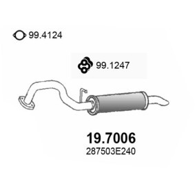 Compre Panela de escape traseira da ASSO 19.7006 a um preço baixo por 148,75 €