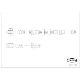 Comprar Latiguillo de freno de CORTECO 19037179 a bajo precio de 30,01 €