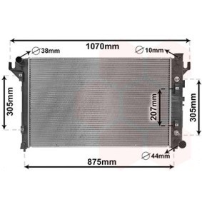 Achetez des Radiateur du moteur VAN WEZEL 20012704 à prix pour 289,96 €