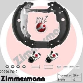 Comprar Kit frenos, disco de tambor de ZIMMERMANN 20990.130.0 a bajo precio de 178,15 €