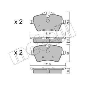 Bremsbeläge 22-0768-0 für MINI