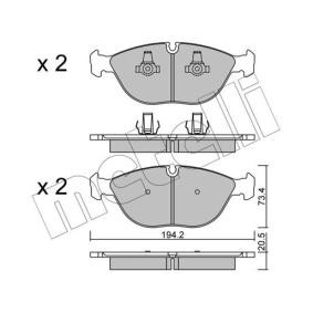 Acquista Kit pastiglie freni da METELLI 22-0828-0 a buon mercato per soli 67,18 €