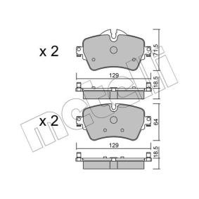 Bremsbeläge 22-1013-0 für MINI