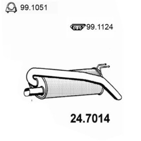 Compre Panela de escape traseira da ASSO 24.7014 a um preço baixo por 145,41 €