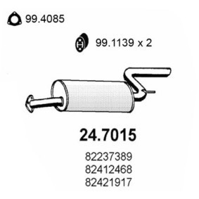 Compre Panela de escape traseira da ASSO 24.7015 a um preço baixo por 151,53 €