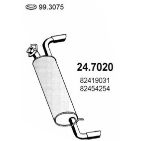 Compre Panela de escape traseira da ASSO 24.7020 a um preço baixo por 218,48 €