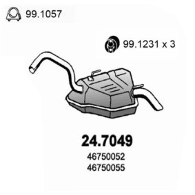 Compre Panela de escape traseira da ASSO 24.7049 a um preço baixo por 220,07 €