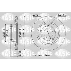 Acquista Disco freno da SASIC 2464P74J a buon mercato per soli 99,48 €