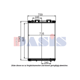 Achetez des Radiateur du moteur AKS DASIS 260570S à prix pour 319,10 €