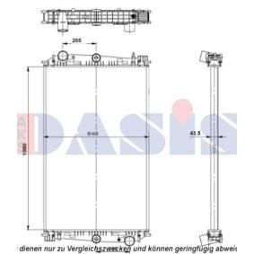 Achetez des Radiateur du moteur AKS DASIS 290016S à prix pour 335,30 €