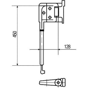 Außenspiegel-Halterung 8HG 503 009-022 für MAN