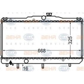 Kühler, Motorkühlung 8MK 376 704-551 für COROLLA Verso (ZDE12_, CDE12_) für 103,10 CHF