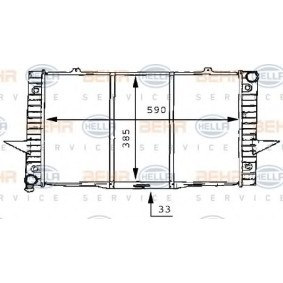 Kühler, Motorkühlung 8MK 376 706-751 für C70 I Cabrio (873) für 154,23 CHF