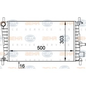 Kühler, Motorkühlung 8MK 376 707-321 für FORD